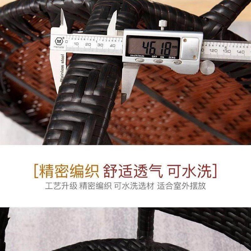 新款阳台小藤椅单人家用靠背椅成人扶手腾椅简约休闲小椅子户外藤