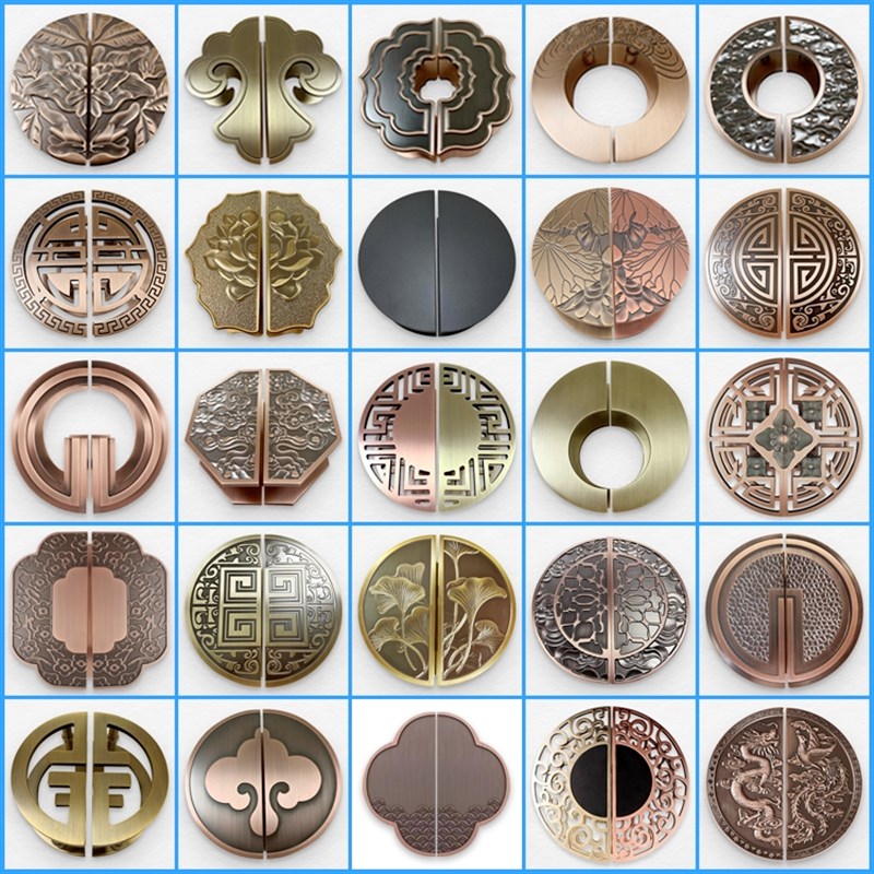 半圆拉手 半圆玻璃门拉手 半圆门拉手 圆形大门把手 中式半圆拉手