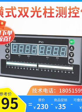 D823智能双回路测控仪温度压力液位显示控制器两路数显报警控制仪