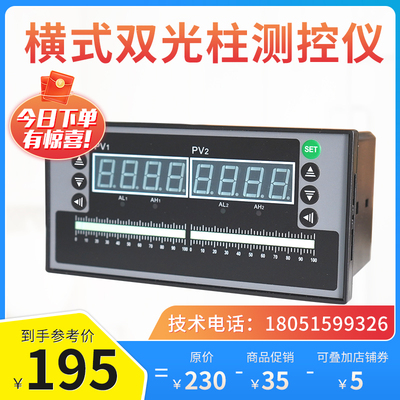 D823智能双回路测控仪温度压力液位显示控制器两路数显报警控制仪