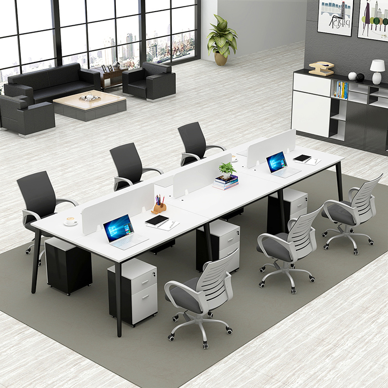 职员办公桌4人位屏风6人位四人工位简约现代六人卡位员工桌椅组合
