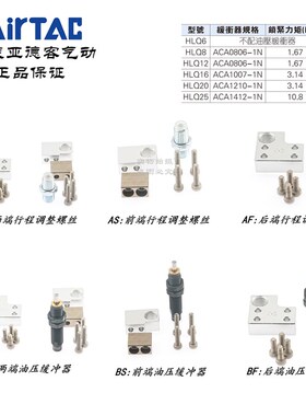 AirTAC亚德客滑台气缸限位行程调整螺丝F-HLS16A HLS16AS HLS16AF