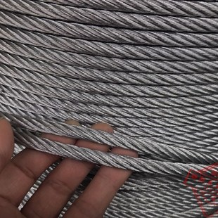 8MM镀锌钢丝绳6*19国标油性钢丝 8MM建筑起吊钢丝绳 油丝绳可编头