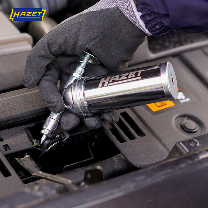 HAZET德国进口高压黄油枪平嘴注油器手动机油枪100CC高压机油壶