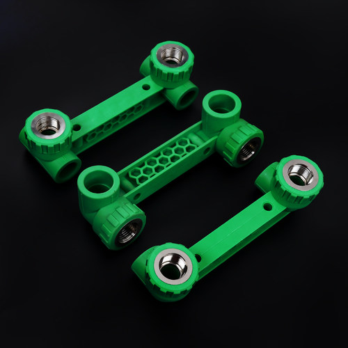 精品伟量ppr水管配件内丝连体阴螺纹弯头双联内弯头4分淋雨专用