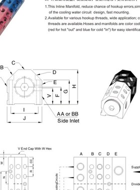 供应模具分流器IM3-2-AB-4-1/8集水器IM4-6-BCD-12 IM5 IM6