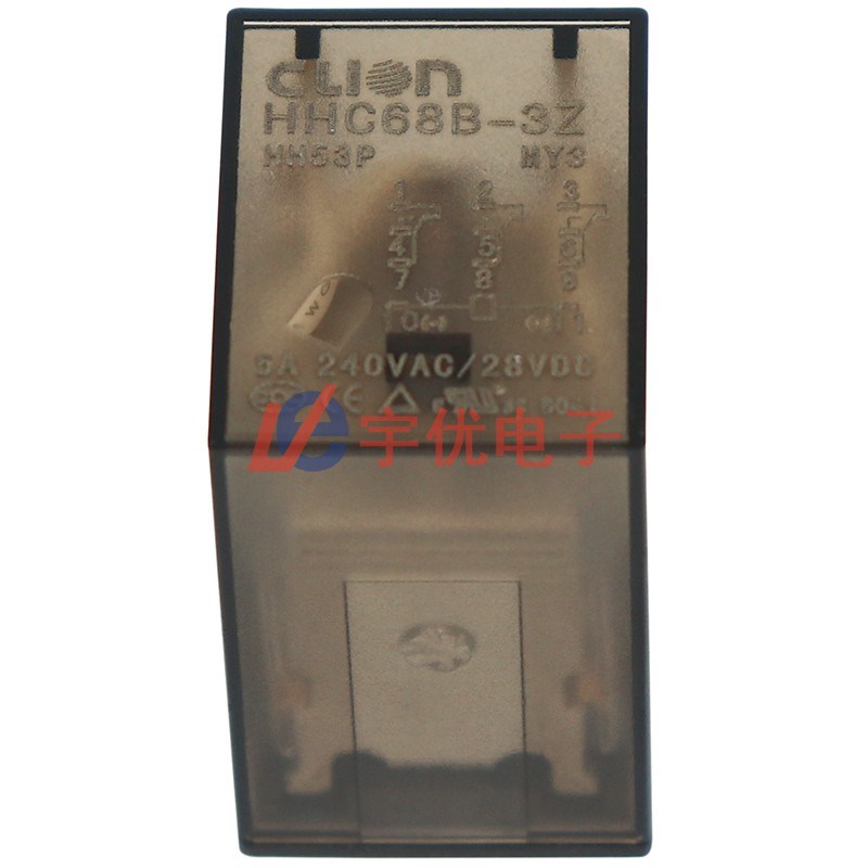 HHC68B-3Z-DC12V(HH53P) 欣大继电器 MY3 11脚 HH53P 12VDC 原装