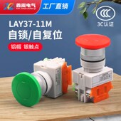 11M PBC LAY7 LAY37 Y090 11M蘑菇头按钮复位自锁型停止按钮开关
