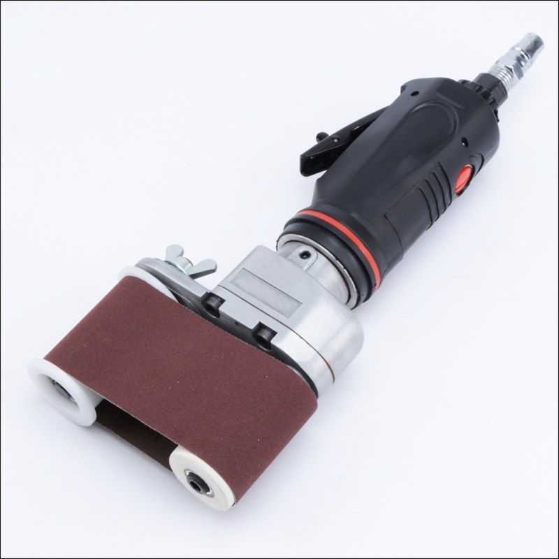 台湾联禧 横向气动环形砂带机 除锈砂磨机 抛光机 打磨机50*230