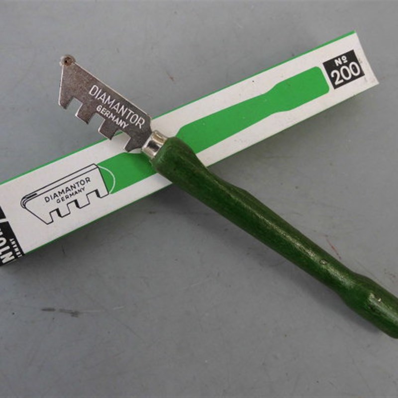 库存老货德国进口玻璃刀滚轮式玻璃切割刀木柄合金轮家用玻璃刀