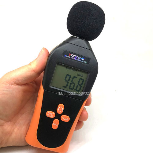 VICTOR胜利VC824C数字分贝仪噪声测试仪环境DB测音噪音计声级计