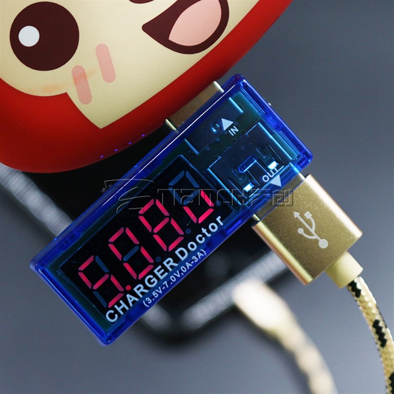 KW201 电脑手机车载usb电流电压检测仪电流电压USB检测测试仪