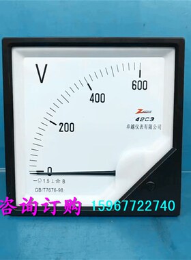 指针式励磁直流电压表42C3-600V 750V 500V 450V 300V 250V仪表