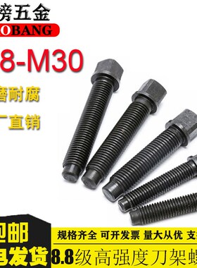 8.8级刀台丝刀架螺丝方头紧定四方头顶丝M8M12M16M20M22M24M27M30