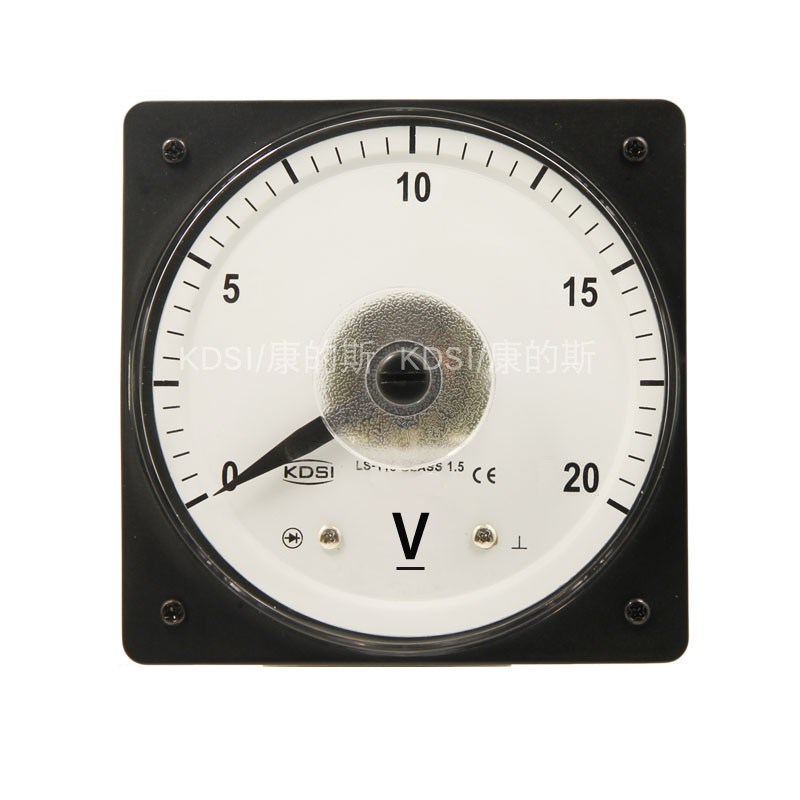 KDSI供应广角度电表LS-110 DC20V直流电压表 CE认证电表 刻度清晰