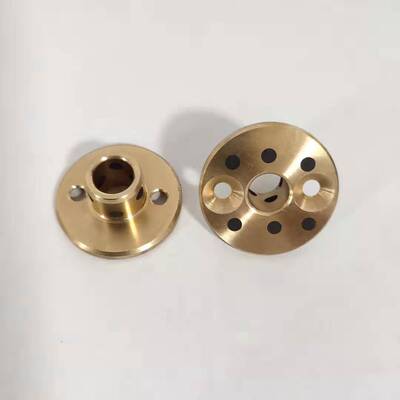 铜合金石墨铜套 耐磨无油衬套止推型法兰自润滑轴承MPSZ6/8/10/12