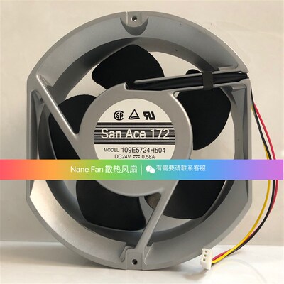 109E5724H504/502 原装日本三洋SANYO 24V 0.58A 172*150*51 风扇