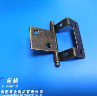 铰链折页仿古家具门配件古典衣柜门子母合页欧式书柜橱柜异性合页