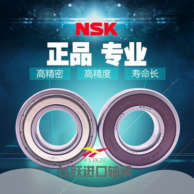 NSK带卡簧槽轴承6200 6201 6202 6203 6204 6205 6206 6207N ZZNR