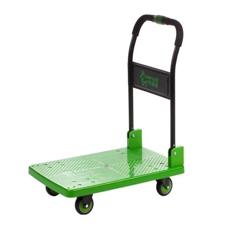 好意推平板车手推车静音大号搬运推车运货小推车家用折叠四轮拉货