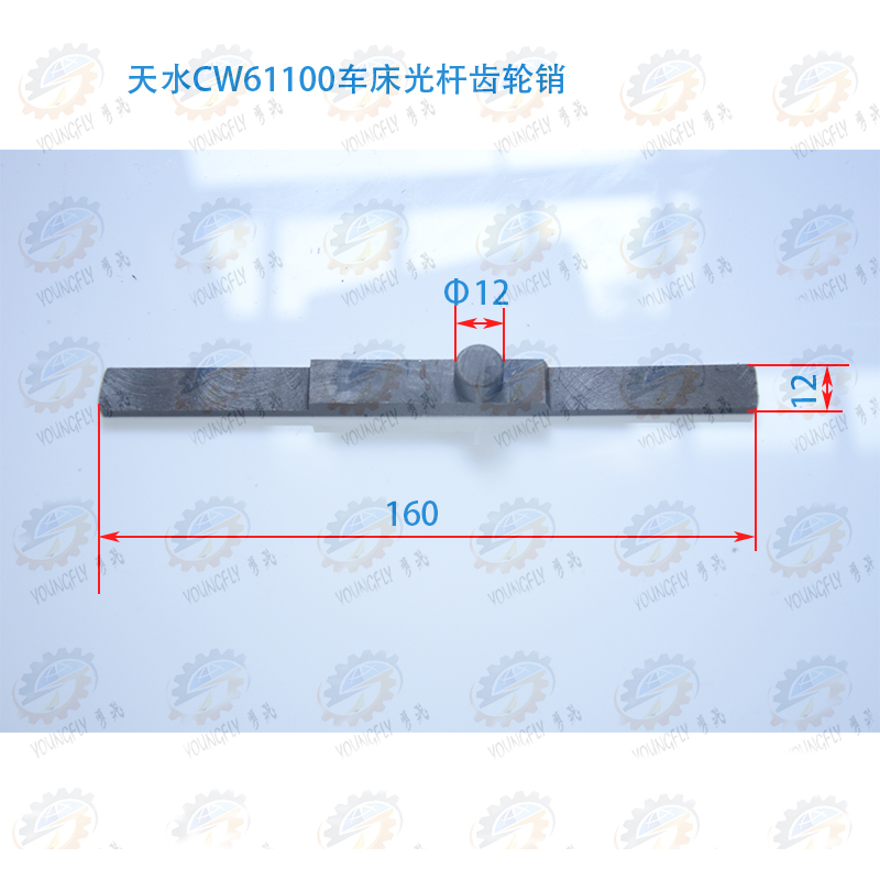 甘肃天水星火CW61100E CW61125E CW61140E车床光杆齿轮销 丁字键