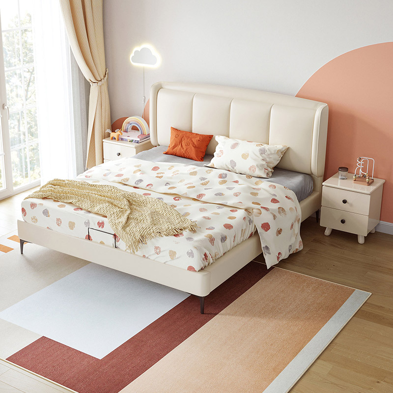 林氏家居儿童床卧室家用学生女孩房间1.2米单人床铺家具TBC021