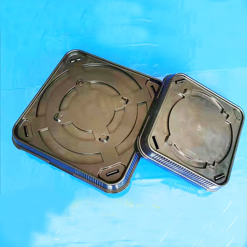 8寸12寸方型黑色防静电晶圆硅片盒玻璃封装测试厂样品运输塑胶盒