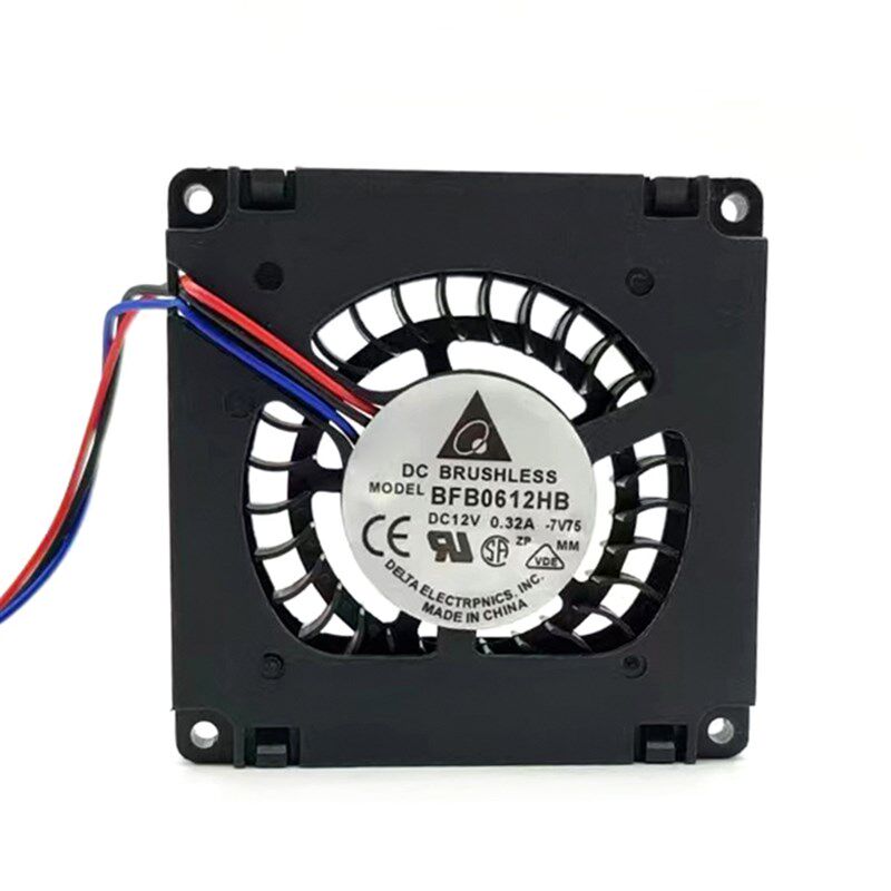 原装台达 6CM 6015 侧面离心涡轮鼓风机12V0.32A 双滚珠BFB0612HB