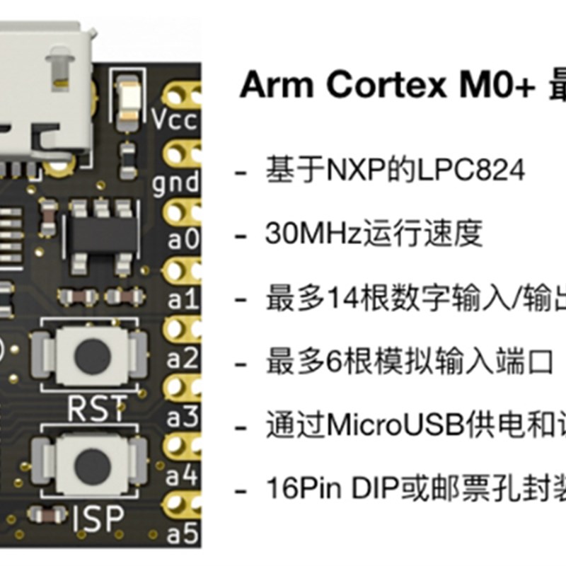 NXP LPC845单片机开发板 小系统板 迷你核心板 学习板ARM实验板