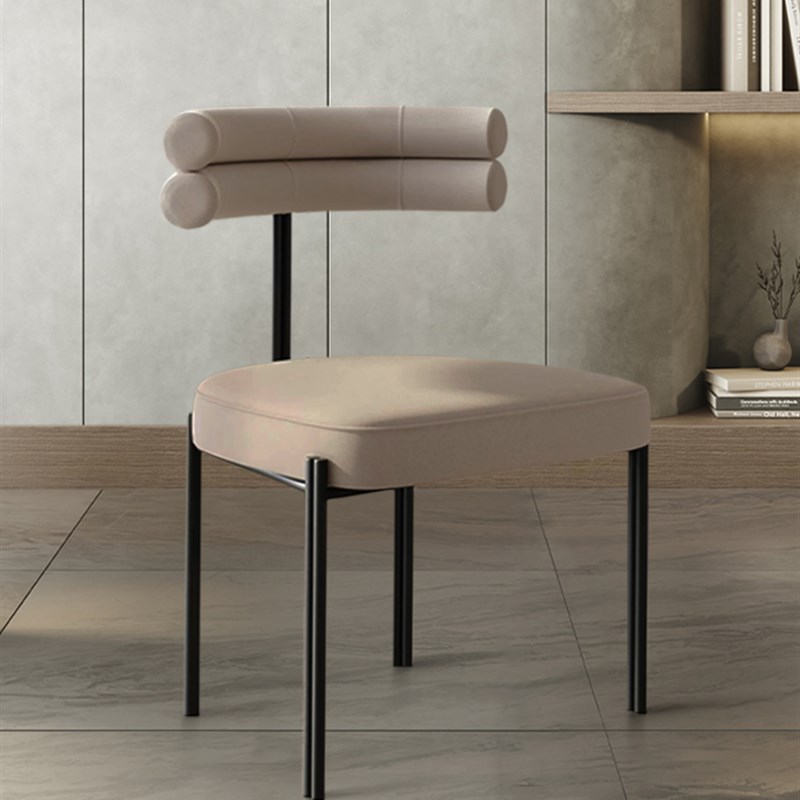 意式极简餐椅家用现代简约餐椅小户型餐厅靠背椅子北欧艺术感凳子