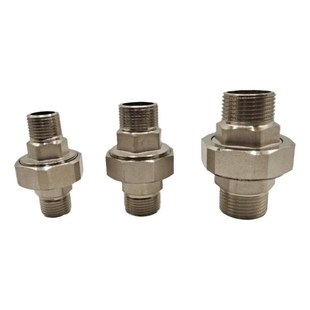 全铜双内外丝活接内牙铜活接直接水泵管4分6分1寸水管接头铜配件