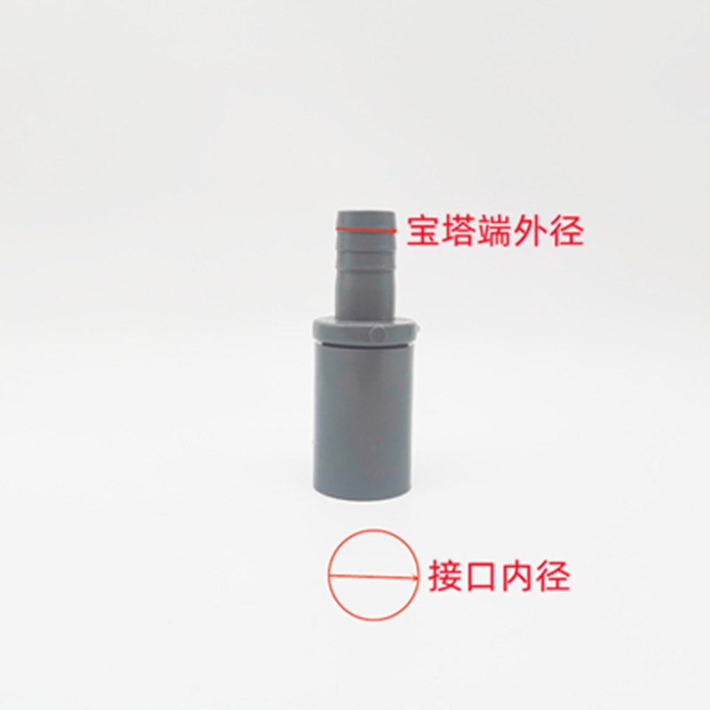 PVC软管接头 竹节接头 直通 塑料软硬快接增氧插口UPVC宝塔直接