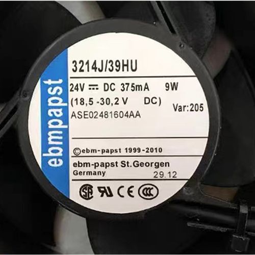 德国ebmpapst 3214J/2H3F/39HU/2N/JM/JN/JH 24V高端设备风扇9CM