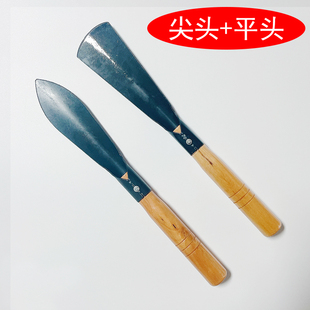园林家用木柄锰钢铲盆栽赶海园艺挖土小铲子多肉鲜花锄头种草工具
