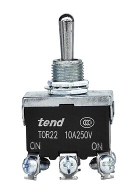 原装台湾天得tend钮子开关TOR22摇头开关6脚复位拨动开关摇摆开关
