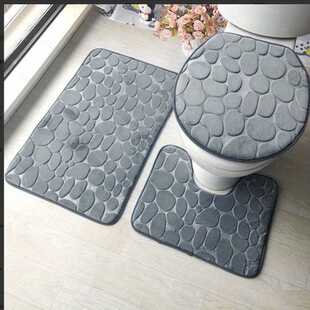 海绵石头地垫浴室卫生间吸水地毯入户组合浴室防滑垫垫子家用