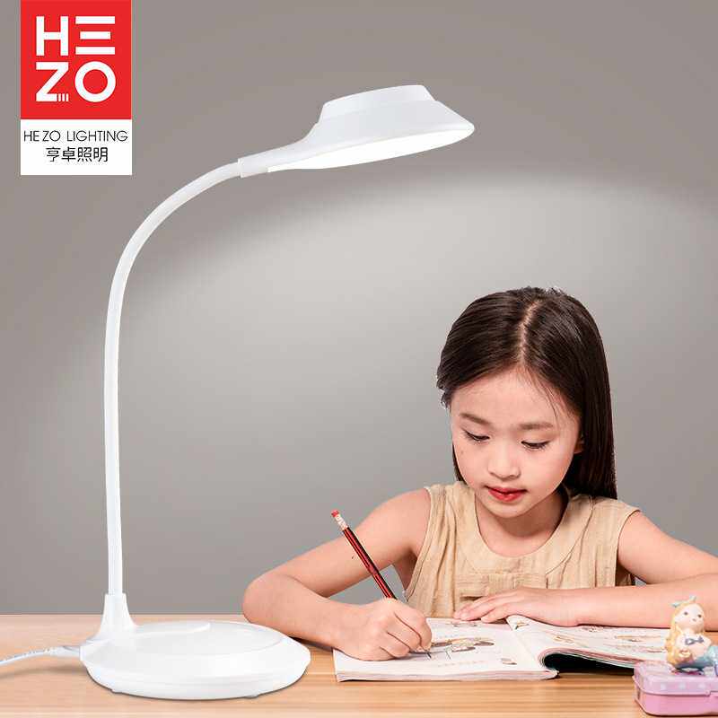 led充电夹子台灯礼品调光调色大学生阅读台灯软管触摸台灯