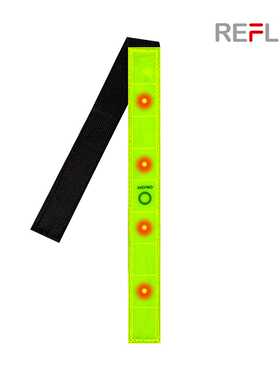 EN17353印LOGO欧洲经典款高亮发光LED反光手臂带 发光反光手腕带