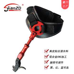 2号腕带撒放器  弓箭射击勾式腕撒 复合弓辅助钩式钳口腕带撒放器