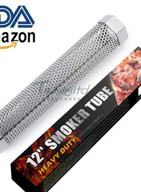 烧烤工具 304不锈钢烟熏管 菱形果木盒子 烟熏盒 bbq smoker tube