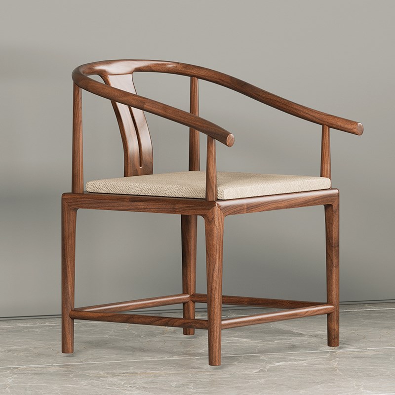 新中式泡茶桌椅子在线展厅挑选黑胡桃木白蜡木松木橡木凳子老榆木