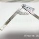甄选可调角度尺定内径测量刻度尺做量角器不锈钢袖 珍型管道卡尺