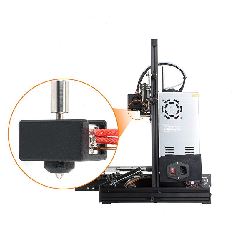 甄选启庞3D打印机配件 Ender3S1精灵喷头热端套件 耐温镀铜DIY套