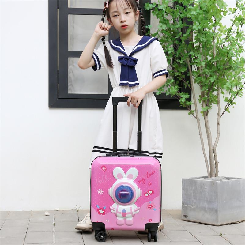 卡通儿童Hz0Z17Hh拉杆箱李寸万轮静音动学生行箱大向容量可爱物款