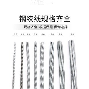 热镀锌钢绞线农业l不锈钢丝葡萄架猕猴桃钢丝绳通信电力拉线钢绞