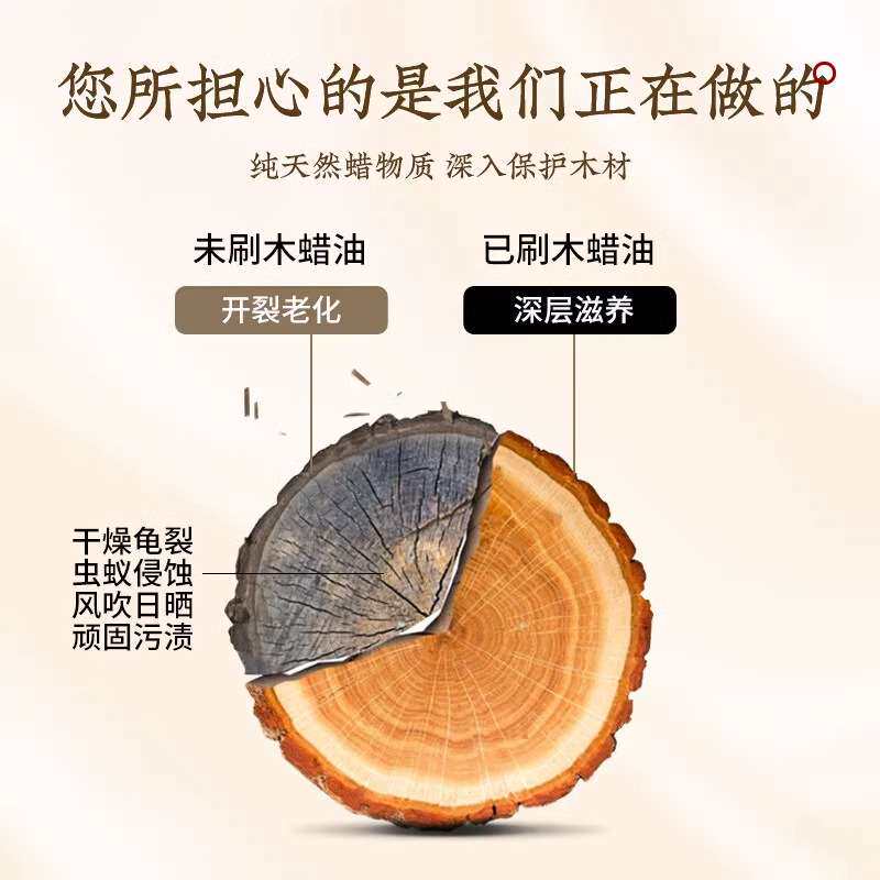 三青漆木蜡油实木透明清漆木器漆室外防霉防腐木头油漆户外木腊油