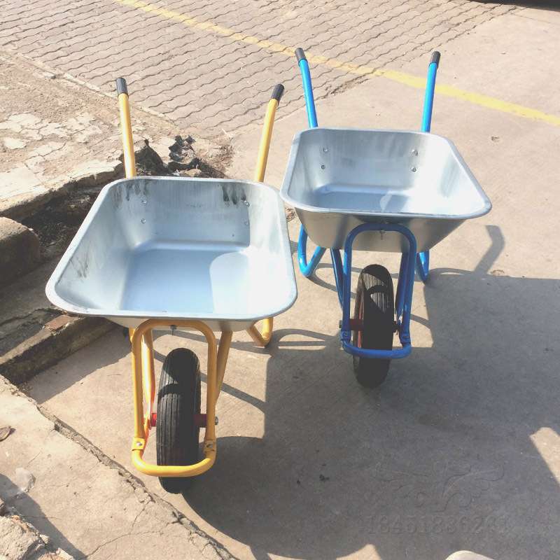 农用独轮小推车单轮货车推沙泥土花园垃圾建筑肥料工地手推车工具