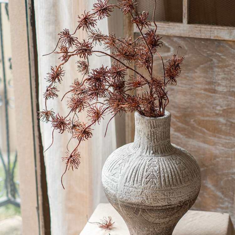 仿真花苍黎秋色复古绢花插花客厅婚庆装饰花艺配材禅意欧式