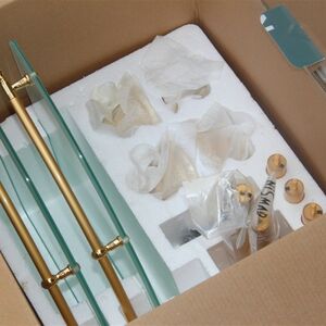 利事达加厚玻璃角架三角架 浴室置物架卫生间转角架单层