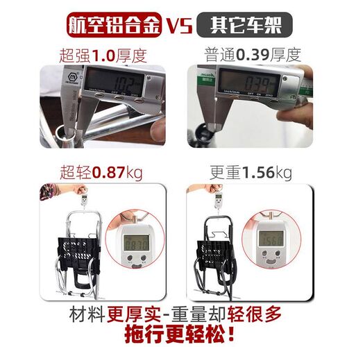 便携折叠购物买菜车小拉车家用爬楼拖车轻便拉杆老人推车买菜神器